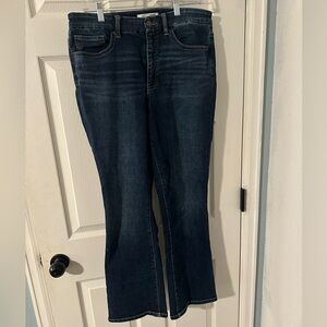 BKE Denim Parker Tailored Boot Cut Leg Stretch Jean Dark Wash Blue Women 31x28.5